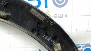 Rear right wing arch trim Infiniti QX30 17- FWD, gloss black, broken guides, broken fasteners