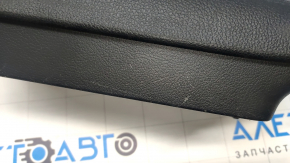 Armrest Mitsubishi Outlander 14-21 leather, black, upper part, worn, dented