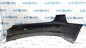 Rear bare bumper Tesla Model 3 18- blue PPSB, for parking sensors, without right part
