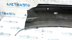 Rear bare bumper Tesla Model 3 18- blue PPSB, for parking sensors, without right part