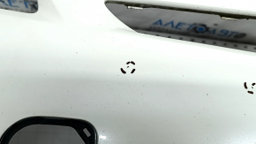 Front bumper bare Toyota Prius 30 13-15 rest, white, dented, cracks, scratches