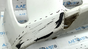 Front bumper bare Toyota Prius 30 13-15 rest, white, dented, cracks, scratches