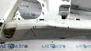 Front bumper bare Toyota Prius 30 13-15 rest, white, dented, cracks, scratches