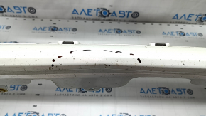 Front bumper bare Toyota Prius 30 13-15 rest, white, dented, cracks, scratches