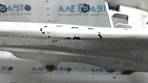 Front bumper bare Toyota Prius 30 13-15 rest, white, dented, cracks, scratches