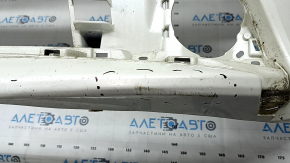 Front bumper bare Toyota Prius 30 13-15 rest, white, dented, cracks, scratches