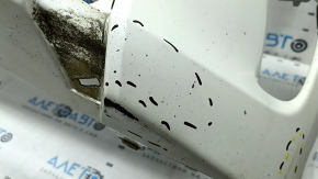 Front bumper bare Toyota Prius 30 13-15 rest, white, dented, cracks, scratches