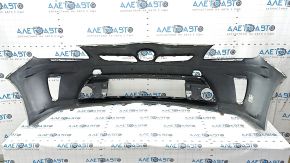 Front bumper bare Toyota Prius 30 13-15 rest, white, dented, cracks, scratches
