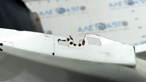 Rear bumper bare Toyota Prius 30 10-15 white, Taiwan, dented, torn, worn, broken fasteners, scratches