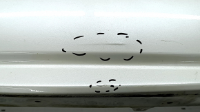 Rear bumper bare Toyota Prius 30 10-15 white, Taiwan, dented, torn, worn, broken fasteners, scratches