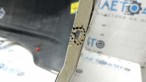 Rear bumper bare Toyota Prius 30 10-15 white, Taiwan, dented, torn, worn, broken fasteners, scratches