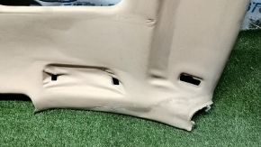 Porsche Cayenne 958 11-14 headlining for sunroof beige, dry cleaning, creases, fabric peeling off, dents