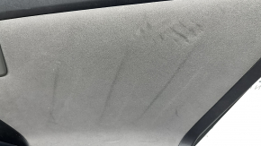 Door trim card rear right Toyota Prius 30 10-15 black with dark gray insert cloth, armrest dark gray cloth, gray molding, scratches, for dry cleaning