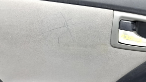 Door trim card rear left Toyota Prius 30 10-15 black with gray insert cloth, armrest gray cloth, molding gray structure, scratches, for dry cleaning