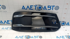 Front bumper grille right Audi Q7 16-19 chrome for parking sensors and radar