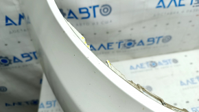 Front bare bumper Subaru Impreza WRX GH 08-11 without lip, white, fake, scratches, non-standard holes, broken fasteners
