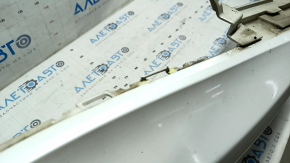 Front bare bumper Subaru Impreza WRX GH 08-11 without lip, white, fake, scratches, non-standard holes, broken fasteners