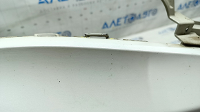 Front bare bumper Subaru Impreza WRX GH 08-11 without lip, white, fake, scratches, non-standard holes, broken fasteners