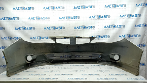 Front bare bumper Subaru Impreza WRX GH 08-11 without lip, white, fake, scratches, non-standard holes, broken fasteners