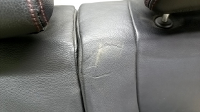 Rear row of seats 2nd row Subaru Impreza WRX GH 09-10 leather black with red stitching, dented leather, scratch
