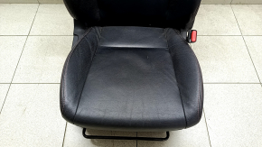 Passenger seat Subaru Impreza WRX GH 09-10 with airbag, mechanical, heated, leather black with red stitching, Sport, scratches, rust