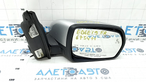 Side mirror right Ford Edge 19- 9 pins, silver, BSM, turn signal, backlight