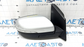 Side mirror right Ford Edge 19- 9 pins, silver, BSM, turn signal, backlight