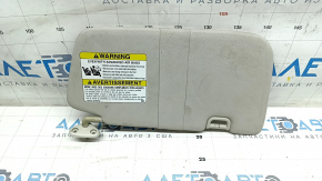Left visor Subaru Impreza WRX GH 08-14 gray, without hook, needs cleaning, crack
