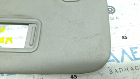 Left visor Subaru Impreza WRX GH 08-14 gray, without hook, needs cleaning, crack