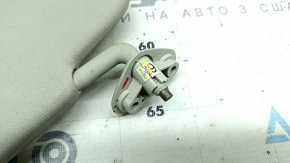 Left visor Subaru Impreza WRX GH 08-14 gray, without hook, needs cleaning, crack