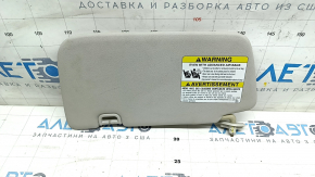 Right visor Subaru Impreza WRX GH 08-14 gray, without hook, needs cleaning, crack