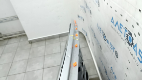 Door bare front left Ford Edge 15- silver UX, dent, bent
