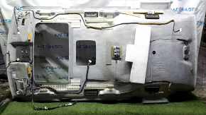 Toyota Highlander 08-13 headlining for sunroof, for monitor, gray, with air ducts and central lamp, for dry cleaning, creases, dents, scratches