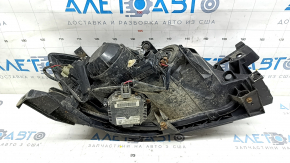 Front left headlight complete Subaru Impreza WRX GH 08-11 xenon with bracket, scratches on glass, broken mount