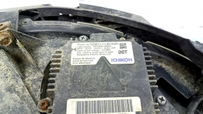 Front left headlight complete Subaru Impreza WRX GH 08-11 xenon with bracket, scratches on glass, broken mount