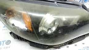 Front right headlight complete Subaru Impreza WRX GH 08-11 xenon with bracket, broken mount, needs polishing
