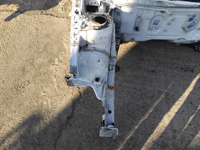 Front right quarter Toyota Prius 30 10-15 on the body, white, rusty