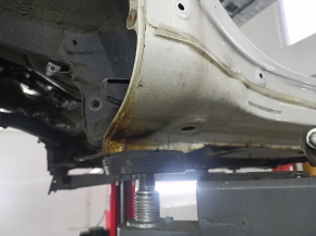 Quarter wing rear right Toyota Prius 30 10-15 on the body, white, rusty, bumps