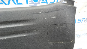 Lower trunk door trim Subaru Impreza WRX GH 09-14 5d black, scratches, broken fastening, whitened plastic