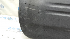 Lower trunk door trim Subaru Impreza WRX GH 09-14 5d black, scratches, broken fastening, whitened plastic