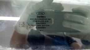Rear left window, fixed glass, Ford Edge 15-24 chrome, tinted