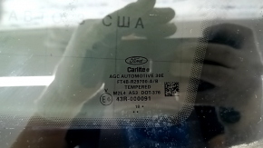 Rear right window, fixed glass, Ford Edge 15-24 chrome, tinted