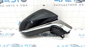 Side mirror right Lexus NX200t NX300h 15-17 turn signal, heated, 12 pins, black, Polyway