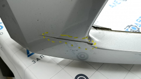 Front bumper bare Ford Edge 19 - without parking sensors, silver, scratches