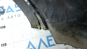 Lower lip of the front bumper Ford Edge 19 - structure, scratches, dents, torn fasteners