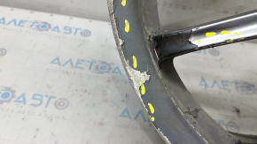 Wheel disk R17x7,5J Subaru Impreza WRX GH 09-10 not original, with cap, painted, curb
