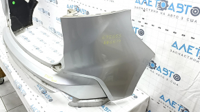 Rear bumper bare Ford Edge 19 - silver, for parking sensors, scratches
