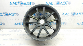 Wheel disk R17x7,5J Subaru Impreza WRX GH 09-10 not original, with cap, painted, curb, missing bolt