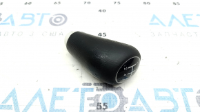 Gear knob Subaru Impreza WRX GH 08-14 leather black, worn
