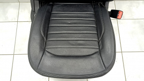 Passenger seat Ford Edge 15- without airbag, electric + mechanics, heating and upholstery KATZKIN, leather black, SEL, scratch on the pad, dent, for cleaning
